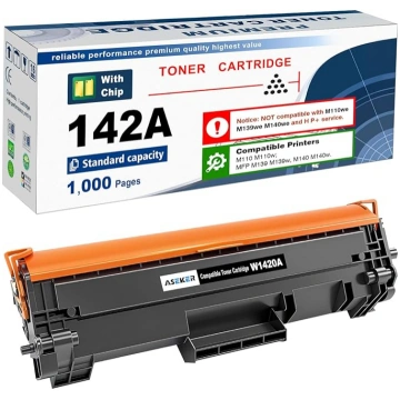 142A W1420A melnā tonera kasetne [ar mikroshēmu] S
