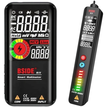 BSIDE Multimetrs un sprieguma testera komplekts Uz