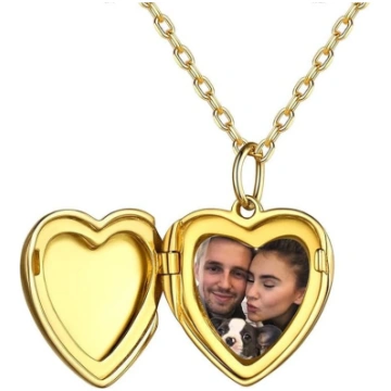 PROSILVER Kaklarota ar ķēdīti, personalizēta sirds