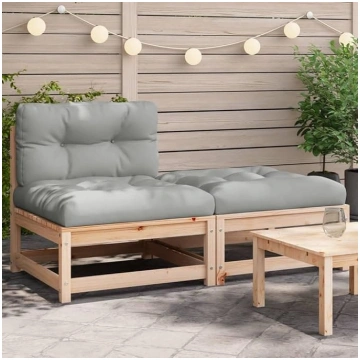Homgoday Garden Sofa Without Armrests with Cushion