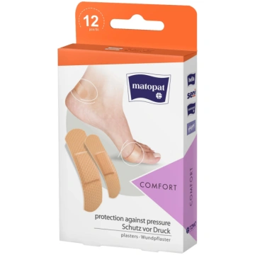 Plāksteris Matopat Comfort, 12 gab