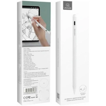 USAMS Active Touch Screen pen rysik For iPad biały