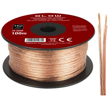 Speaker cable 2x0.75mm transparent Blow 73-323