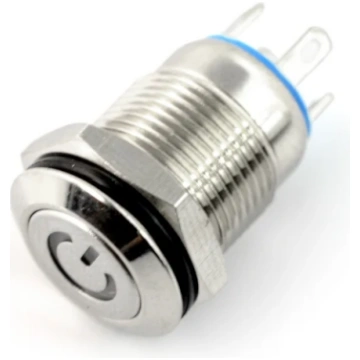 ON-OFF switch monostable - PBW-12BPW - 2A/250V - f