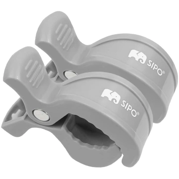 SIPO mounting clips 2pcs grey SCA-20LG MALTEX