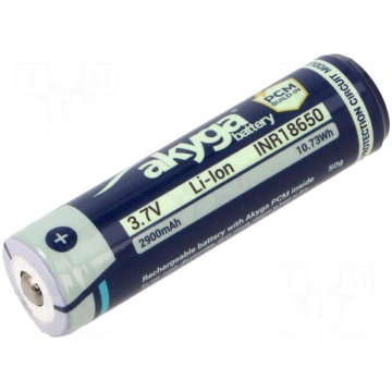 Re-battery: Li-Ion | 18650,MR18650 | 3.7V | 2900mA