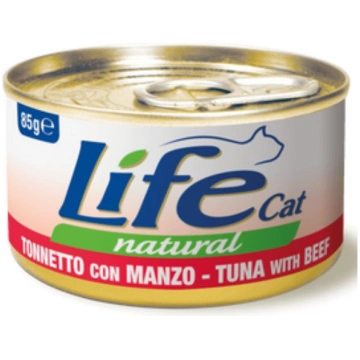 Life Cat konservi kaķiem ar tunci un liellopu gaļu