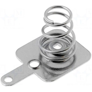 Spring contact | Mounting: soldered | Size: AA,AAA