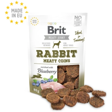 Brit Jerky Rabbit Meaty Coins Snack 80 g kārums su