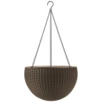Puķu pods karināms Hanging Sphere Planter gaiši br