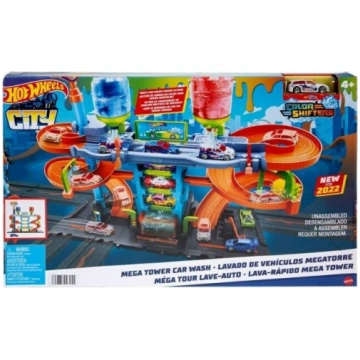 Mattel Hot Wheels City: Mega Tower Car Wash Color 