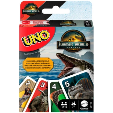 Kārtis Uno Jurassic World JFT28 Mattel