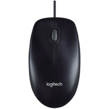 Datorpele Logitech M90, ar vadu, melna