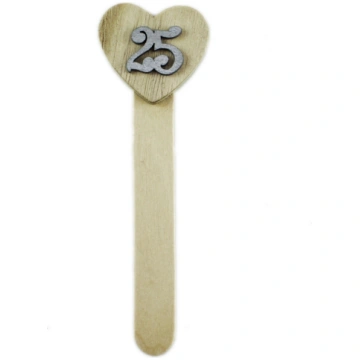 Segnalibro Cuore in Legno Nozze 25 Anniversario Se
