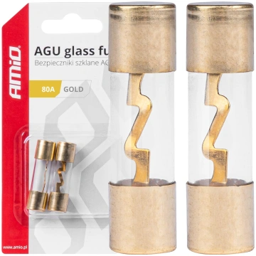 Car AGU glass fuses 80A AMIO-03488 AMIO 03488