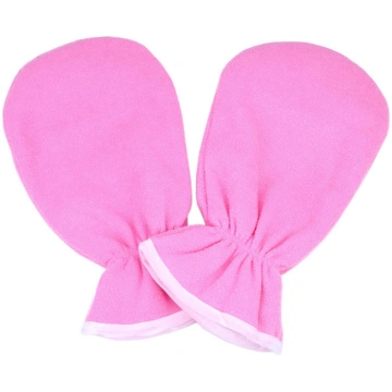 Frotē cimdi parafīna procedūrām Pink