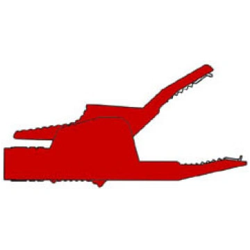 INSULATED CROCODILE CLIPS 4mm 34A, CONTACT PROTECT