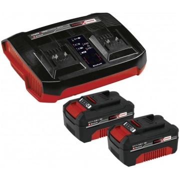 Uzlādes komplekts Einhell 18V Power-X-Change, 2x4.