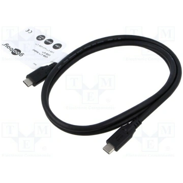 Cable; Thunderbolt 3,Thunderbolt 4,USB 4.0; 1m; bl