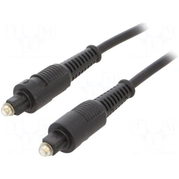 Cable | Toslink plug,both sides | 3m | black | Øca