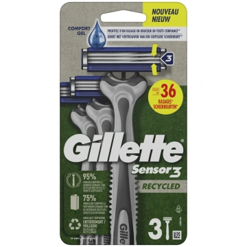 GILLETTE Sensor3 vienreizlietojami skuvekļi 3gab »