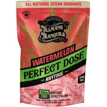 Watermelon Broad Spectrum CBD Gummies Tillman&apos
