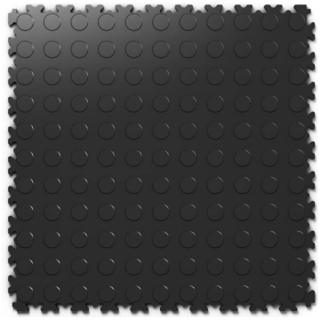 PVC Flīzes FORTELOCK INDUSTRY Black Coin
