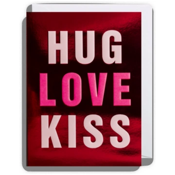 Mini kartīte Hug Love Kisses, Kelly Hyatt