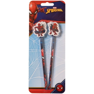Spiderman SPIDERMAN, 2-pack pencils w/eraser toppe