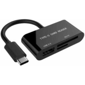 GEMBIRD Card Reader USB Type-C SDXC SD Micro-SD US