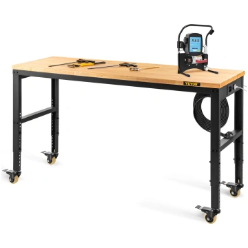 VEVOR VEVOR Workbench Adjustable Height, 122cm W X