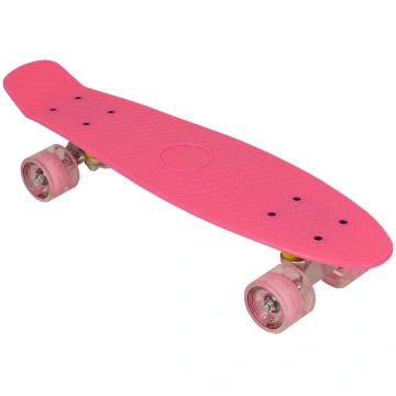 Enero PLASTMASAS SKATEBOARD 22 collu rozā gaismas 