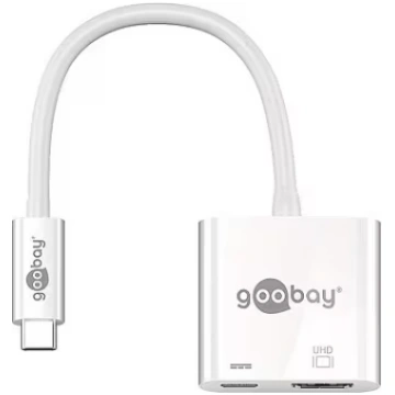 Goobay USB-C™-Adapter HDMI 4k60Hz, PD, weiß - erwe