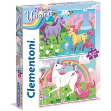 Clementoni Puzzle 2x20el I Believe in Unicorns 247