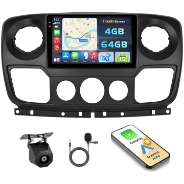 Hikity Android 15 4+64G auto radio Renault Master/