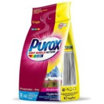 Veļas pulveris PUROX color 10kg 118202