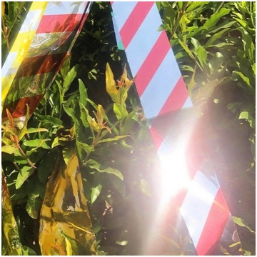 Double-sided reflective tape red-yellow-silver - 2