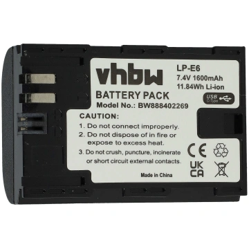 Akumulators un lādētājs, VHBW, VHBW LP-E6 Battery 