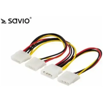 Savio Power cable AK-16 | 18cm | IDE Molex 4-pin m