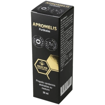 Apromelis, propolisa ūdens ekstrakts ar medu, spre