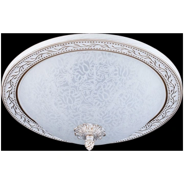 C906-CL-03-W Plafons balts/balts stikls 3x40W E27 