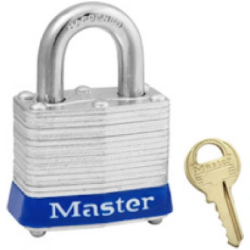 3MKBLU | Laminated Steel padlock - Master keyed Pa