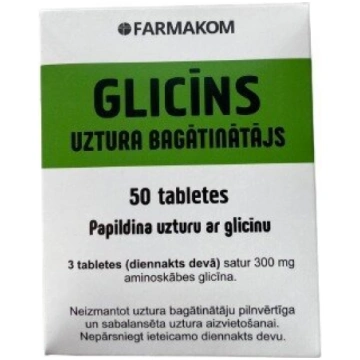Uztura bagātinātājs Glicīns, 200 tabletes Farmakom