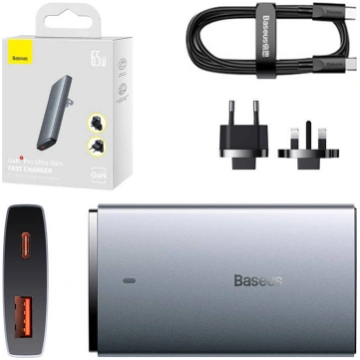 Baseus Sienas lādētājs Baseus GaN5, 65W, 1xUSB-C p