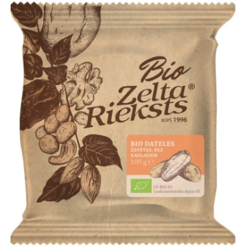 Dateles žāvētas bez kauliņiem BIO 100g ZELTA RIEKS