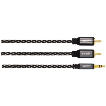 Hama Avinity 2 RCA - 3,5mm, 1.5 m, black/gray - Au