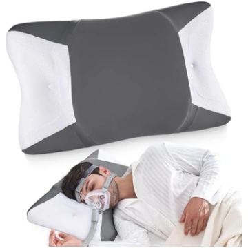 CPAP spilvens cilvēkiem, kas guļ uz sāniem un uz m