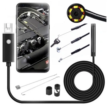 Endoskopa pārbaudes kamera- android, pc, usb, 10m 