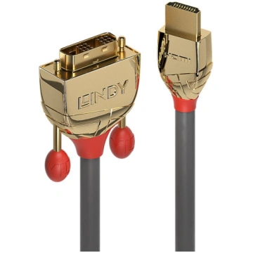 Lindy Gold Line adapter cable - HDMI / DVI - 10 m 