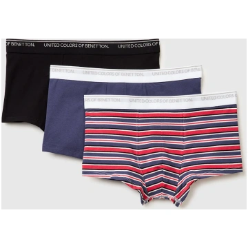 Three boxers in stretch organic cotton - M